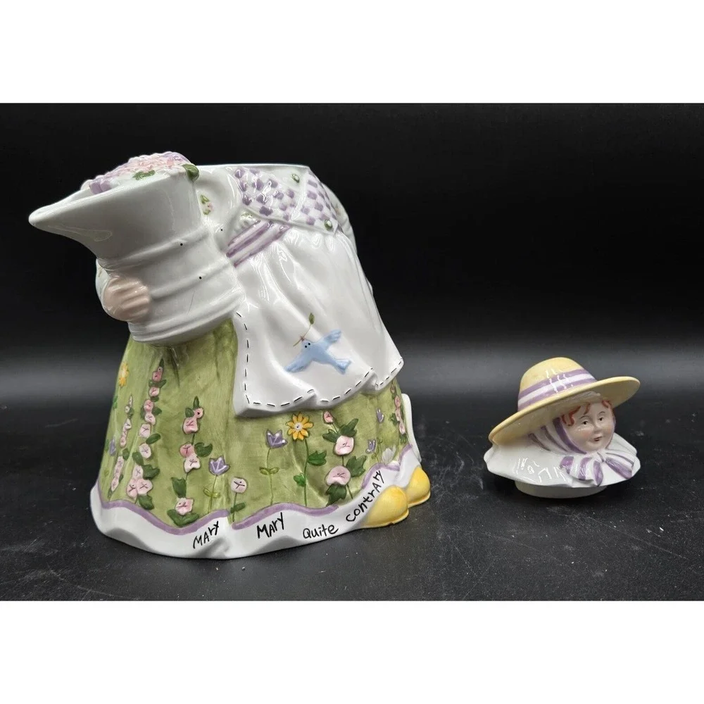 Storybook Village Collection Mary Mary Quite Contrary Tea Set‎ Dept 56 w/ box